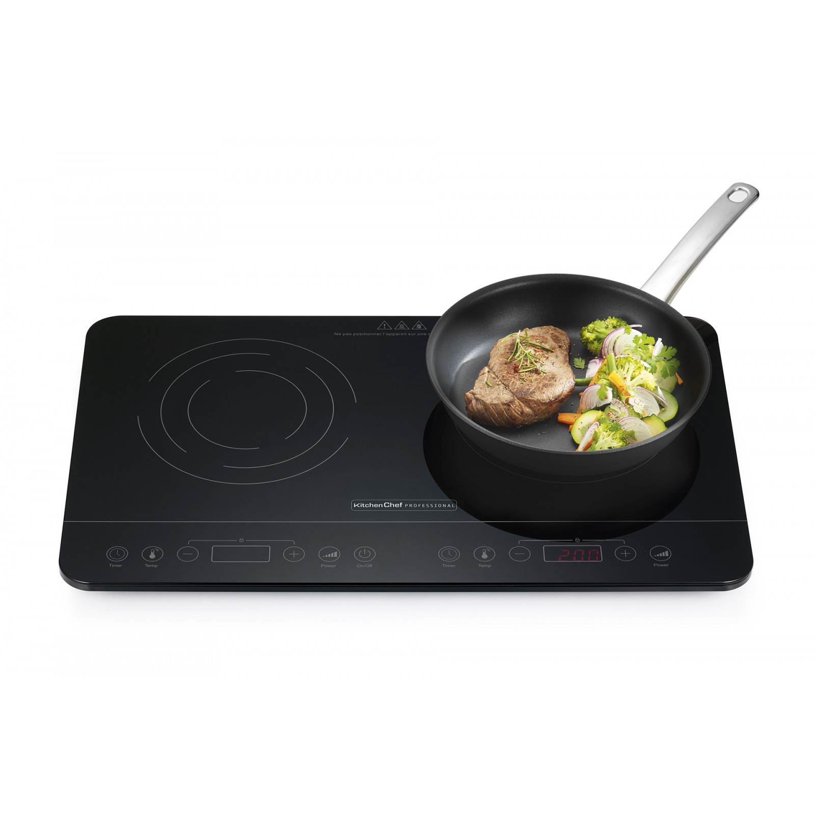 Domino à Induction Electrolux 2 Feux - Noir 29cm - Puissance 3650W - LIT30231C